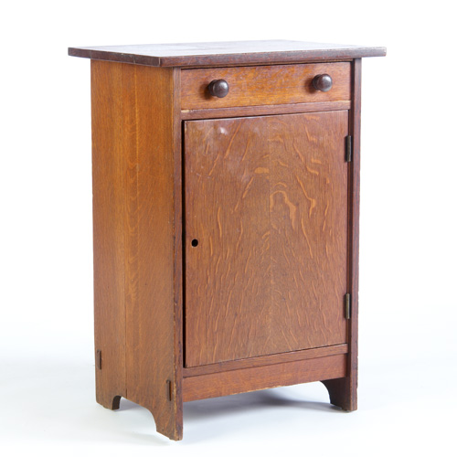 Appraisal: GUSTAV STICKLEY Cellarette with a small drawer with wooden knob