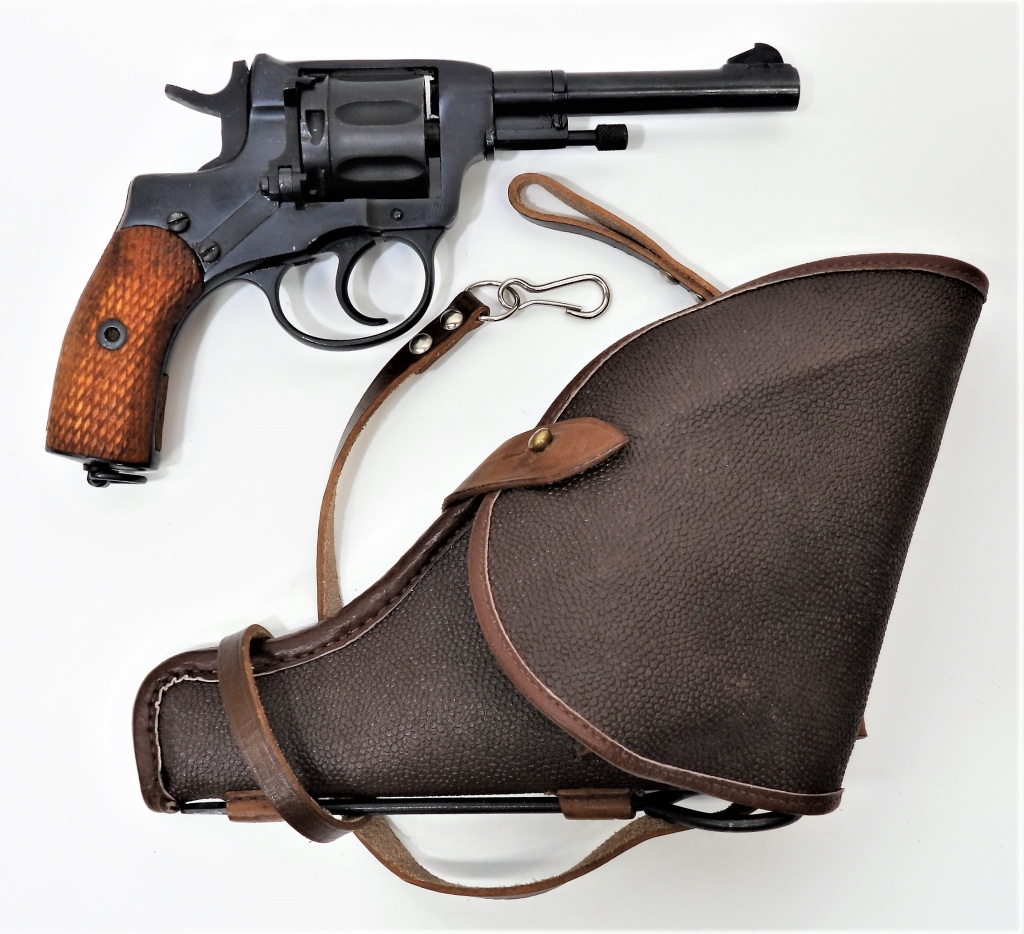 Appraisal: RUSSIAN MODEL REVOLVER AND HOLSTER Russia C X mmR caliber