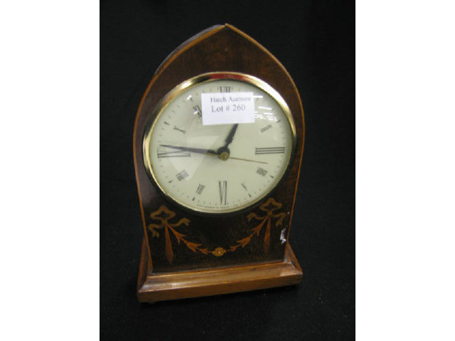 Appraisal: Sessions Beehive Clock fancy inlaid mahogany case