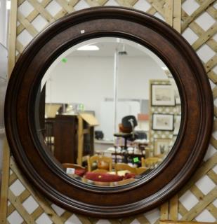 Appraisal: Ethan Allen circular mirror dia in Ethan Allen circular mirror