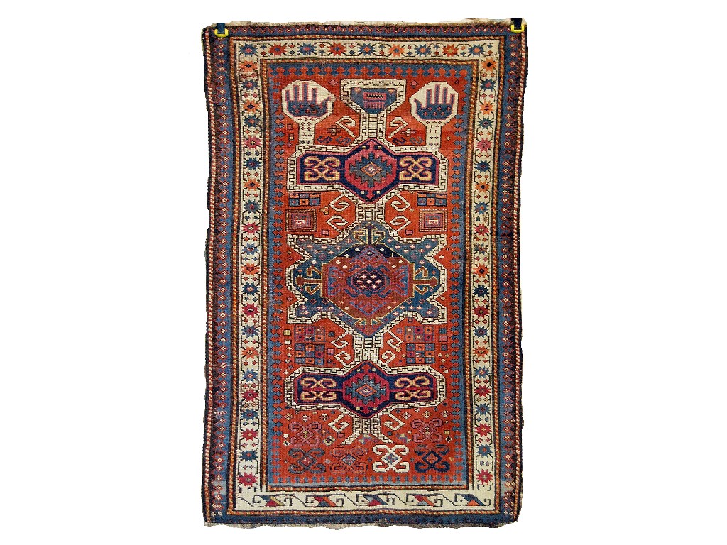 Appraisal: Antique Caucasian Kazak rug th century