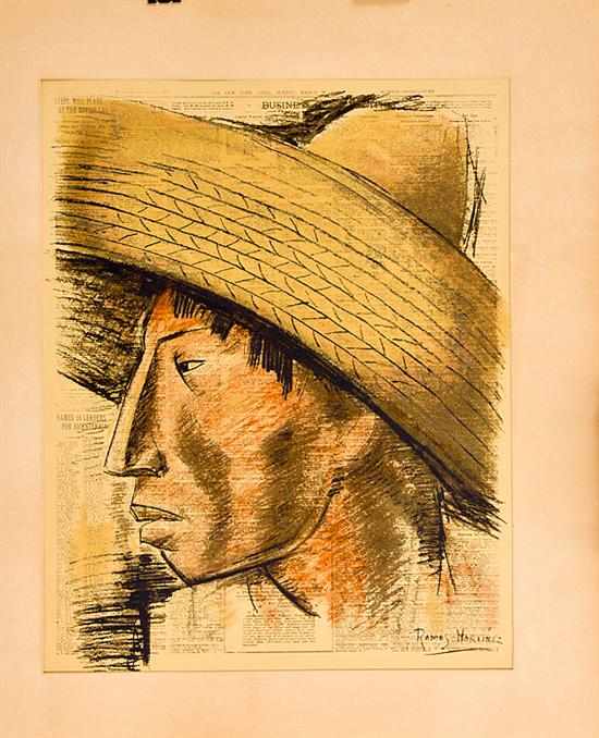 Appraisal: Alfredo Ramos Martinez Mexican-American - SOLDAGO lithograph unframed signed lower