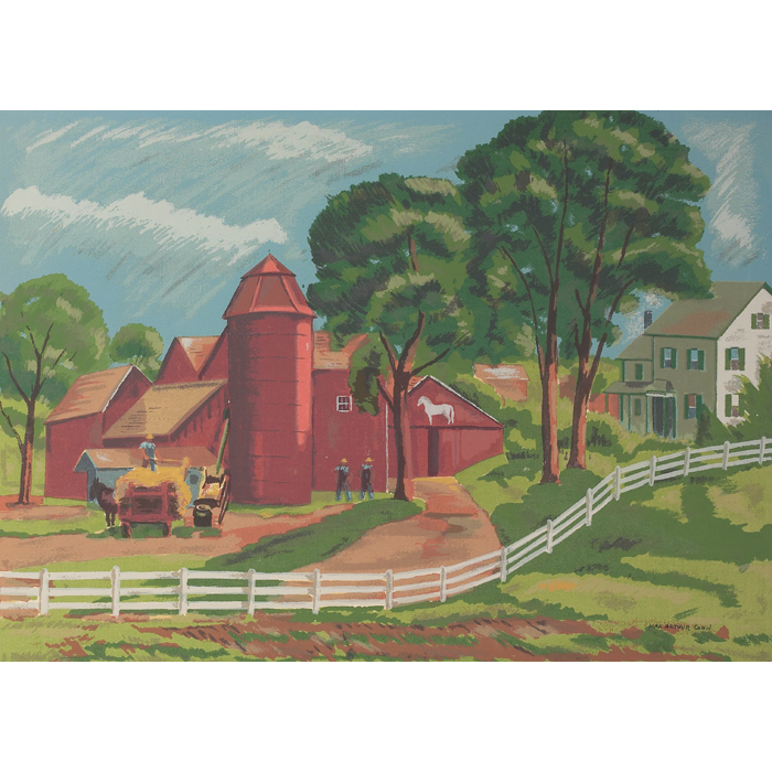 Appraisal: Max Arthur Cohn American - Road to Easton and Farm