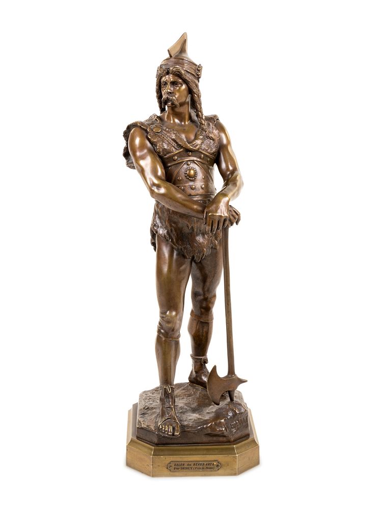 Appraisal: Marcel Debut French - Marcel Debut French - Vercingetorix bronze