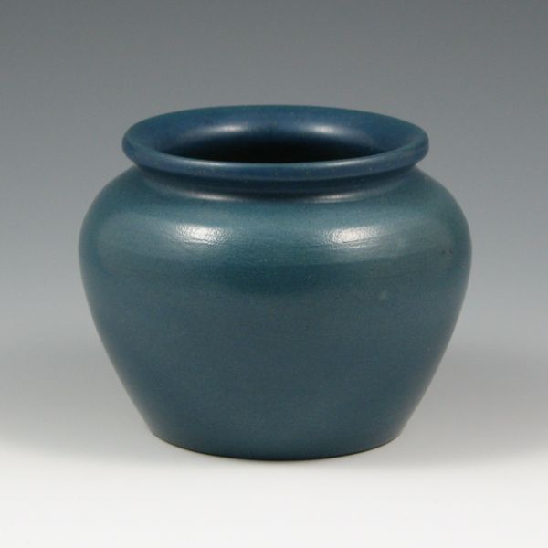 Appraisal: UND School of Mines squat vase in matte blue with