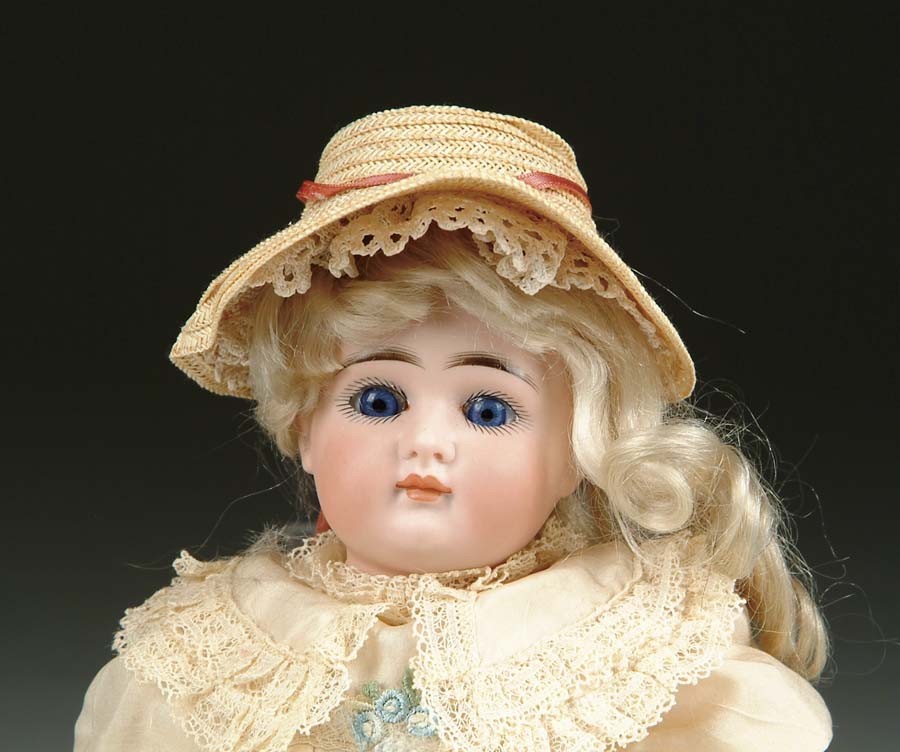 Appraisal: CLOSED-MOUTH KESTNER POUTY DOLL A petite cabinet-sized child with pouty