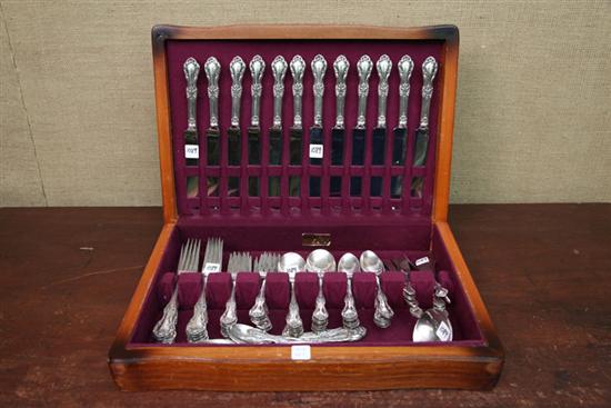 Appraisal: SET OF INTERNATIONAL STERLING FLATWARE Service for twelve in Wild