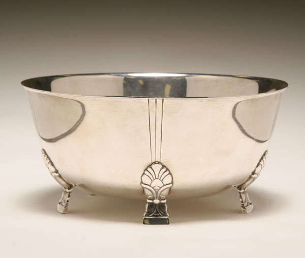 Appraisal: Tiffany Co Palmette sterling silver serving bowl The bowl of