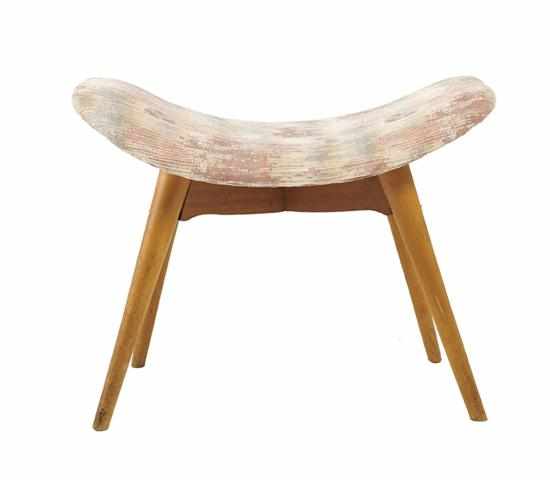 Appraisal: GRANT FEATHERSTON - A CONTOUR FOOTSTOOL Melbourne c Australian hardwood