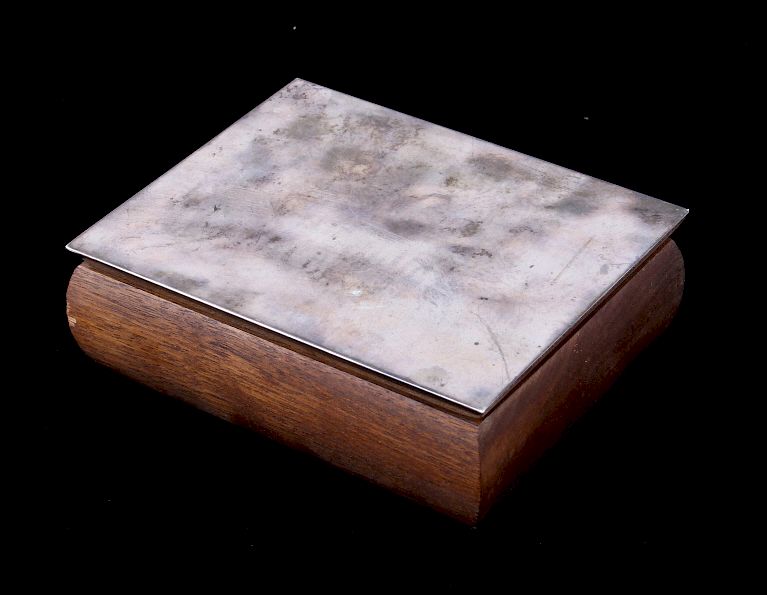 Appraisal: Antique Newport Sterling Silver Wood Jewelry Box Featured in this