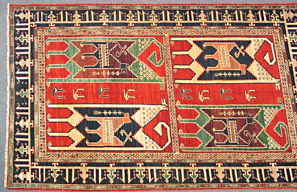 Appraisal: An Afghan rug size approximately ft in x ft in