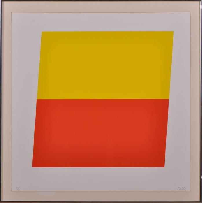 Appraisal: ELLSWORTH KELLY b YELLOW RED ORANGE Serigraph in colors x