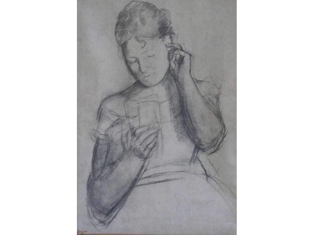 Appraisal: EDGAR DEGAS - Lithograph 'Girl reading a letter' signed lower