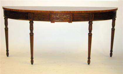 Appraisal: Sheraton Revival painted satinwood serverearly th century