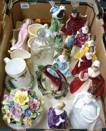 Appraisal: A collection of English Rose Bone China Lady Figurines and