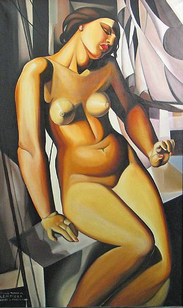 Appraisal: Andre S Pawlikowski Polish American b After Tamara de Lempicka