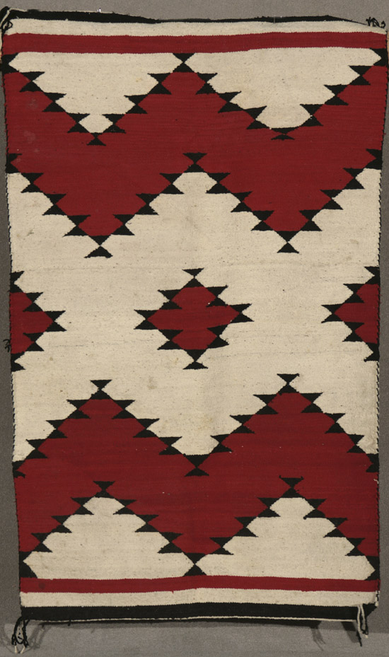 Appraisal: Two Navajo Rugs First Half th Century The first woven