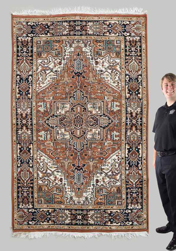 Appraisal: MODERN INDO-PERSIAN HAND KNOTTED WOOL RUG ' '' x '