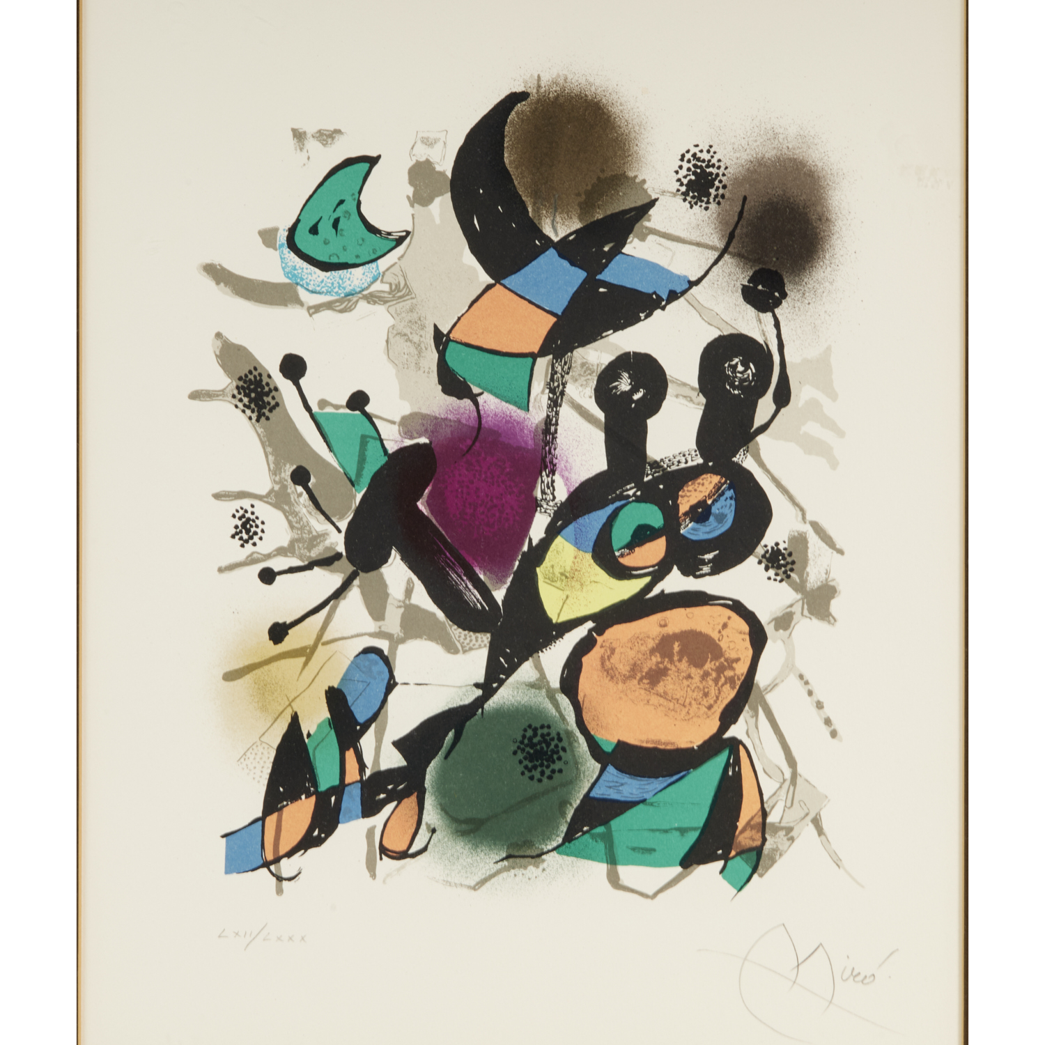 Appraisal: JOAN MIRO COLOR LITHOGRAPH Joan Miro Spanish - Untitled from