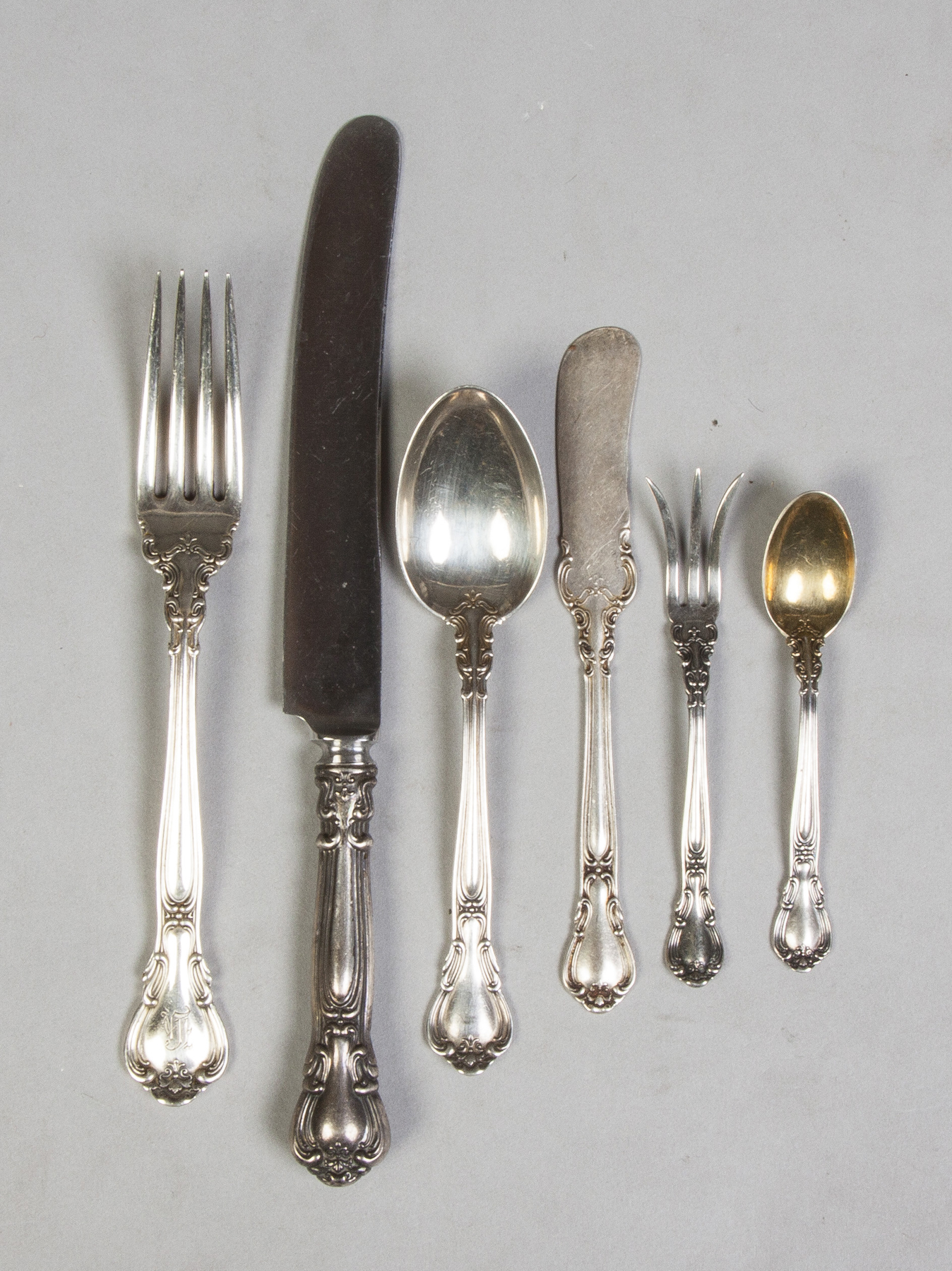 Appraisal: Gorham Sterling Silver Flatware - Chantilly Pattern pieces ozt weighable