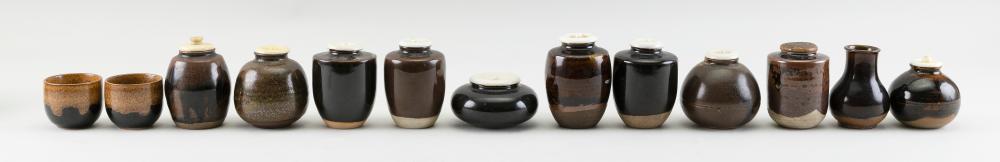 Appraisal: COLLECTION OF JAPANESE CERAMIC CHAIRE TEA CADDIES AND OTHER ITEMS