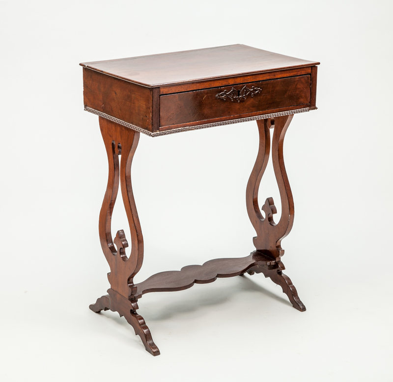 Appraisal: VICTORIAN MAHOGANY WORK TABLE x x in Estimate -