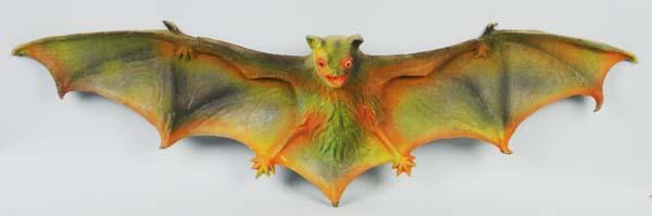 Appraisal: Large Store Display Halloween Bat Description Molded fiberglass with a