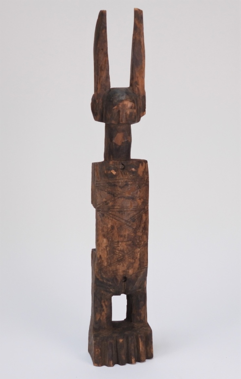 Appraisal: AFRICAN BAMBARA TRIBE ANCESTRAL LOCK FIGURE MaliEarly th CenturyFigural lock