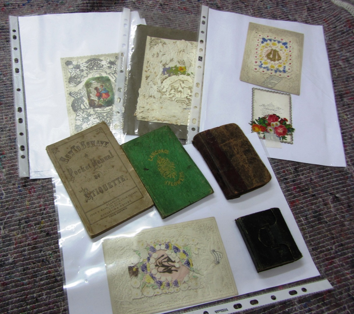 Appraisal: XMAS VALENTINE CARDS - various earlier mid th cent coloured