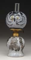 Appraisal: SCARCE WMG OWL MINI LAMP S - Embossed owl lamp