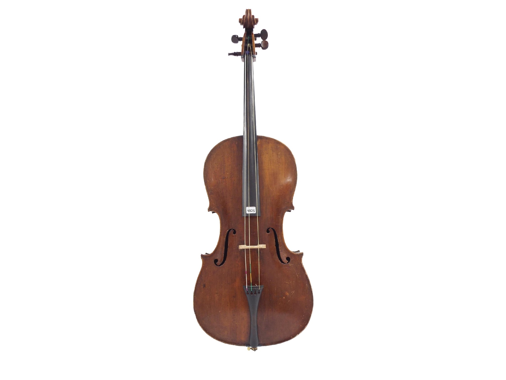 Appraisal: Late th century Mittenwald violoncello in need of restoration cm