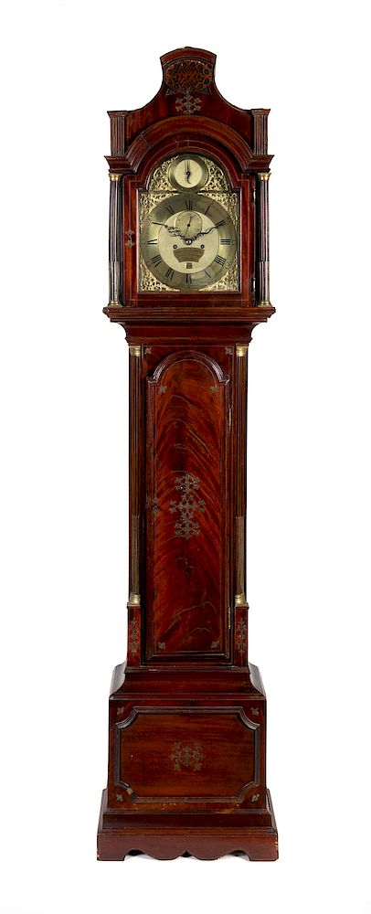 Appraisal: A George III Mahogany Longcase Clock A George III Mahogany