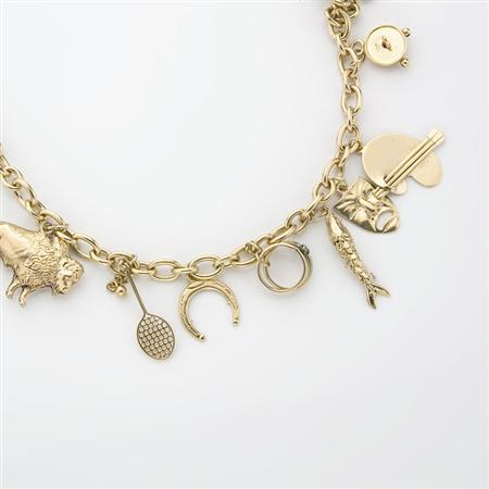 Appraisal: Gold Charm Braclet Estimate -