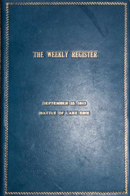 Appraisal: Historic Newspaper Battle of Lake Erie The Weekly Register Baltimore