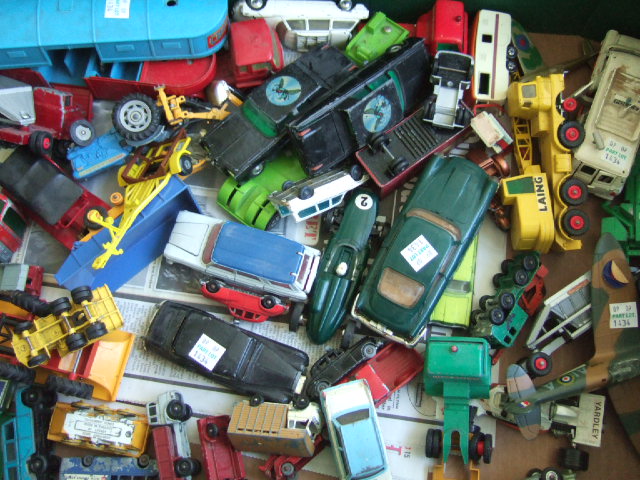 Appraisal: A quantity of Dinky and Corgi die-cast vehicles play worn