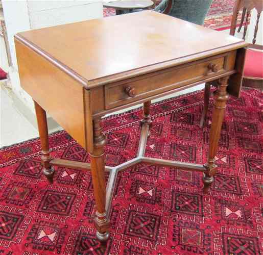 Appraisal: LOUIS XVI STYLE DROP-LEAF WRITING TABLE J B Etienne Brussels