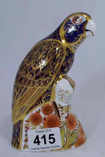 Appraisal: Royal Crown Derby paperweight of Bronze Winged Parrot boxed