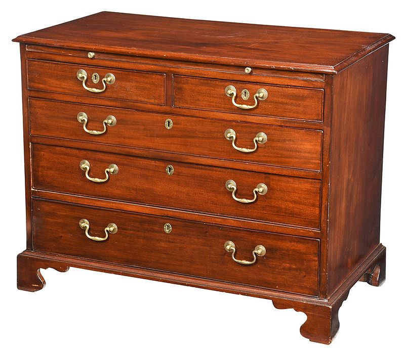 Appraisal: George III Mahogany Bacherlor's Chest British late th early th