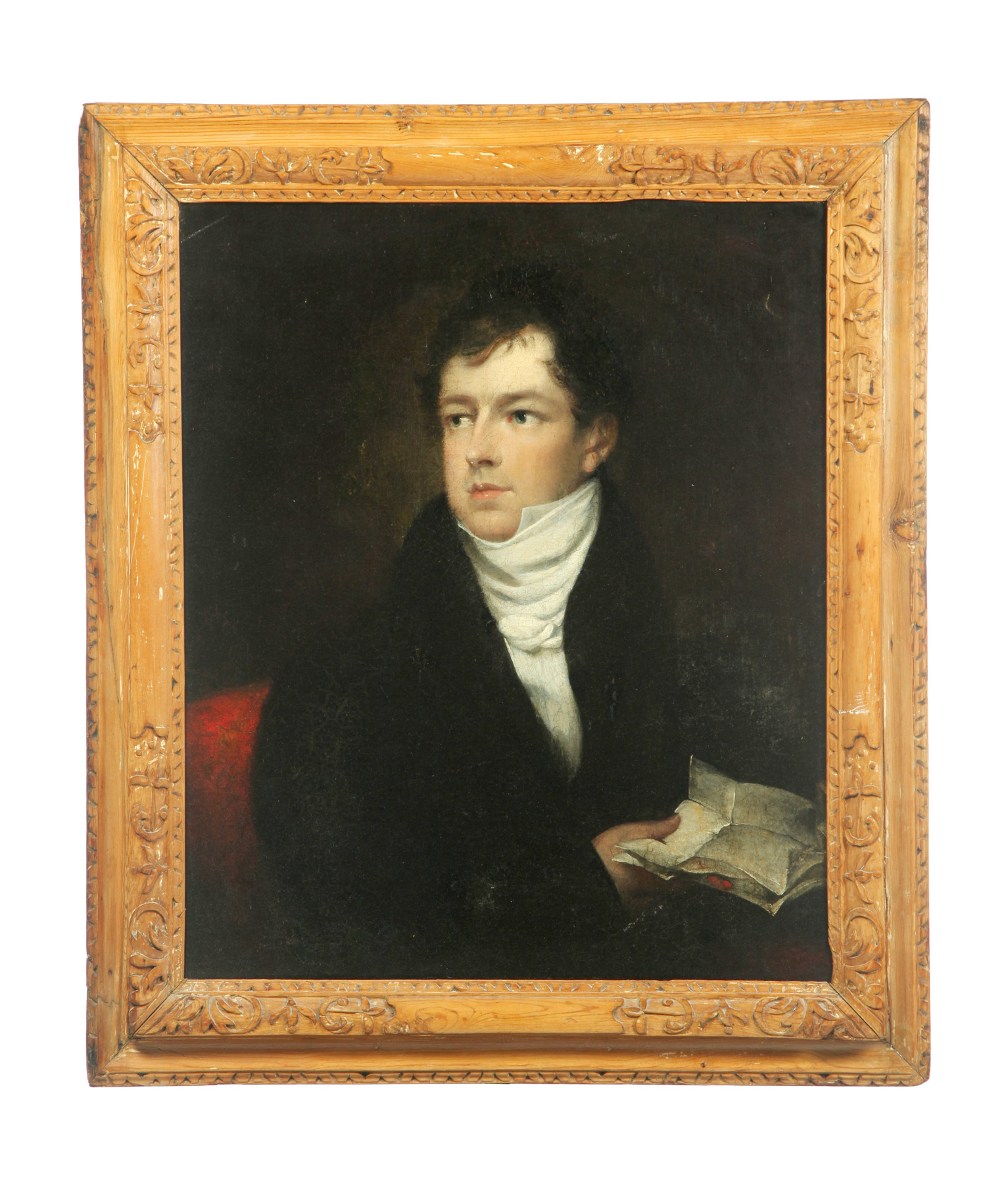 Appraisal: PORTRAIT OF A MAN AMERICAN SCHOOL ND QUARTER- TH CENTURY