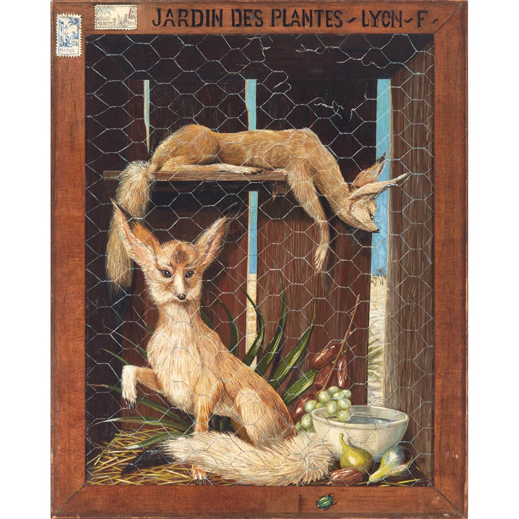 Appraisal: th Century School From Morocco to Paris Two Fennecs in