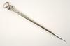 Appraisal: MEAT SKEWER - th c hallmarked silver meat skewer stamped