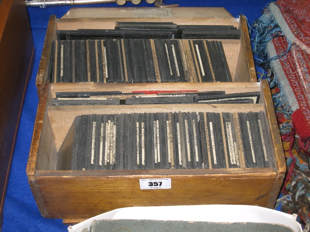 Appraisal: Lot comprising two boxes of photographic slides