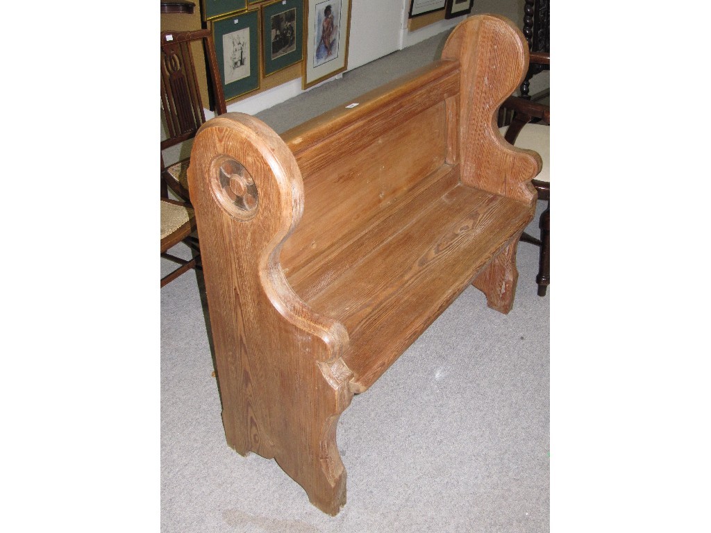 Appraisal: Pitch pine pew