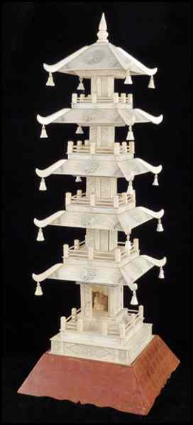 Appraisal: CHINESE VENEER PAGODA H '' Condition No Specific Condition Recorded