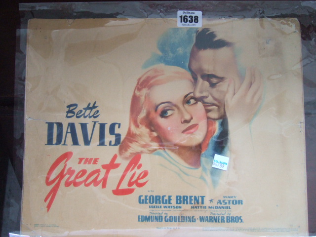 Appraisal: Eight lobby cards for 'The Great Life' starring Bette Davis