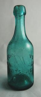 Appraisal: Mineral water bottle Mineral water- aqua marked 'John Ogden's Mineral