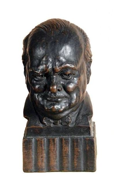 Appraisal: Barbara Tribe - Churchill circa resin inscribed 'Barbara Tribe' height