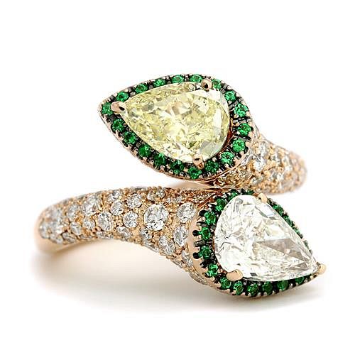 Appraisal: GIA Certified Fancy Yellow Diamond Ring GIA Certified Fancy Yellow