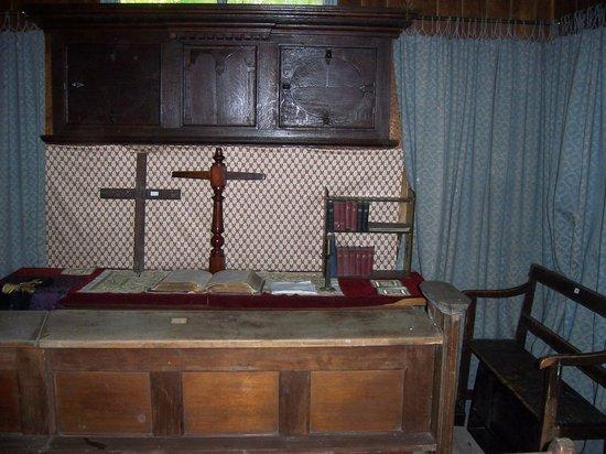 Appraisal: A communion rail an altar cross an organ etc