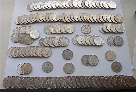 Appraisal: COIN Early Silver dollars coins circs through MS estimated coins